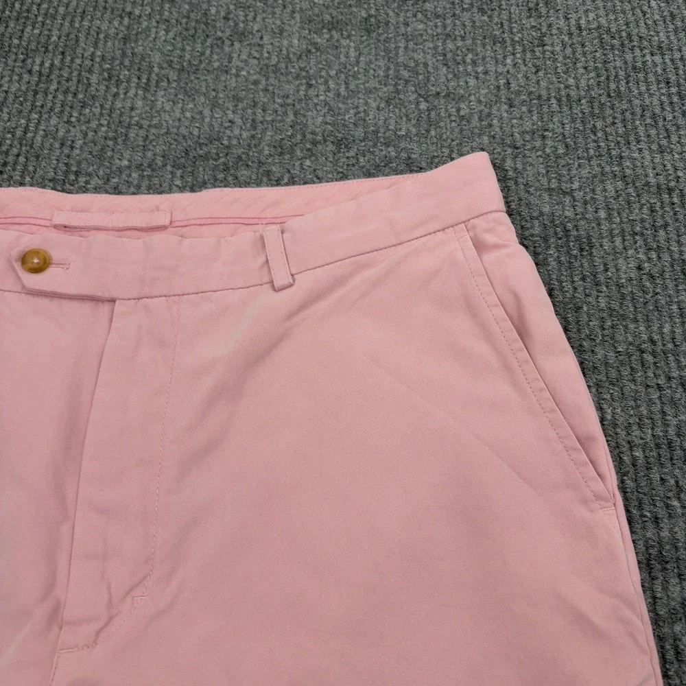 Fairway & Greene Shorts Mens 36 Pink Silk Cotton Blend Flat Front Golf Preppy